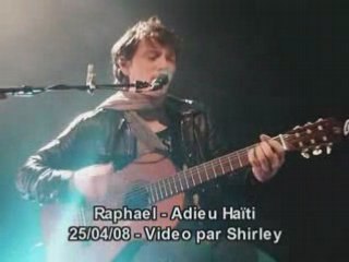Raphael adieu haiti live bruxelles
