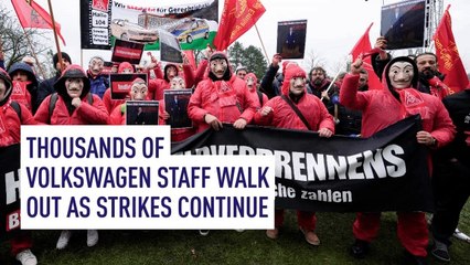Thousands of Volkswagen staff walk out as strikes continue