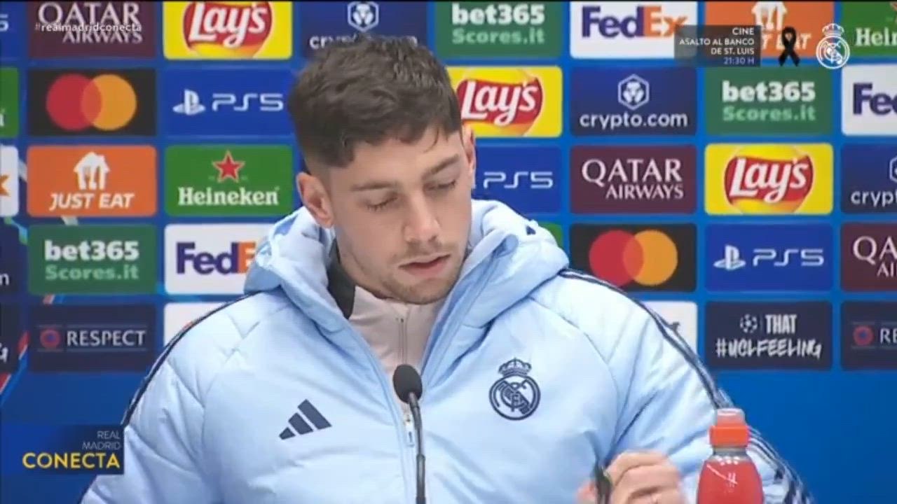 Fede Valverde, rueda de prensa previa al Atalanta vs. Real Madrid