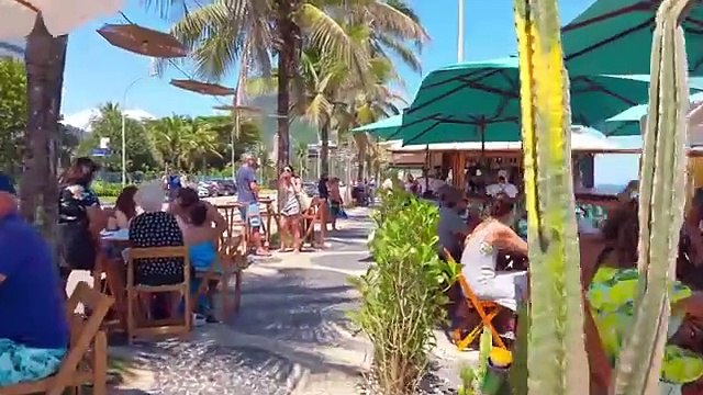 Walking Sao Conrado Beach Calcadao Promenade Rio De Janeiro Brazil Binaural
