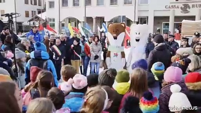 Svelati in Val di Fiemme i cerchi Olimpici in vista dei giochi 2026