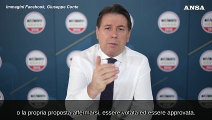 Conte: "Il M5s e' la casa di tutti, finita l'epoca delle espulsioni"