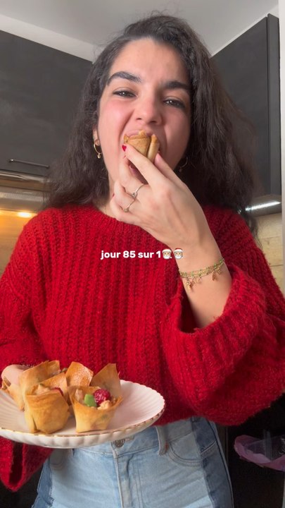 Jour 85/100 - Mini brick cups au saumon avocat et fruit de la passion 🎅🏼