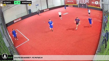 Faute de Marie P - Fc Pétée 24