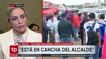 “Es una medida arbitraria e ilegal”, dice la presidenta del Concejo sobre la tarifa en el precio del pasaje en Santa Cruz