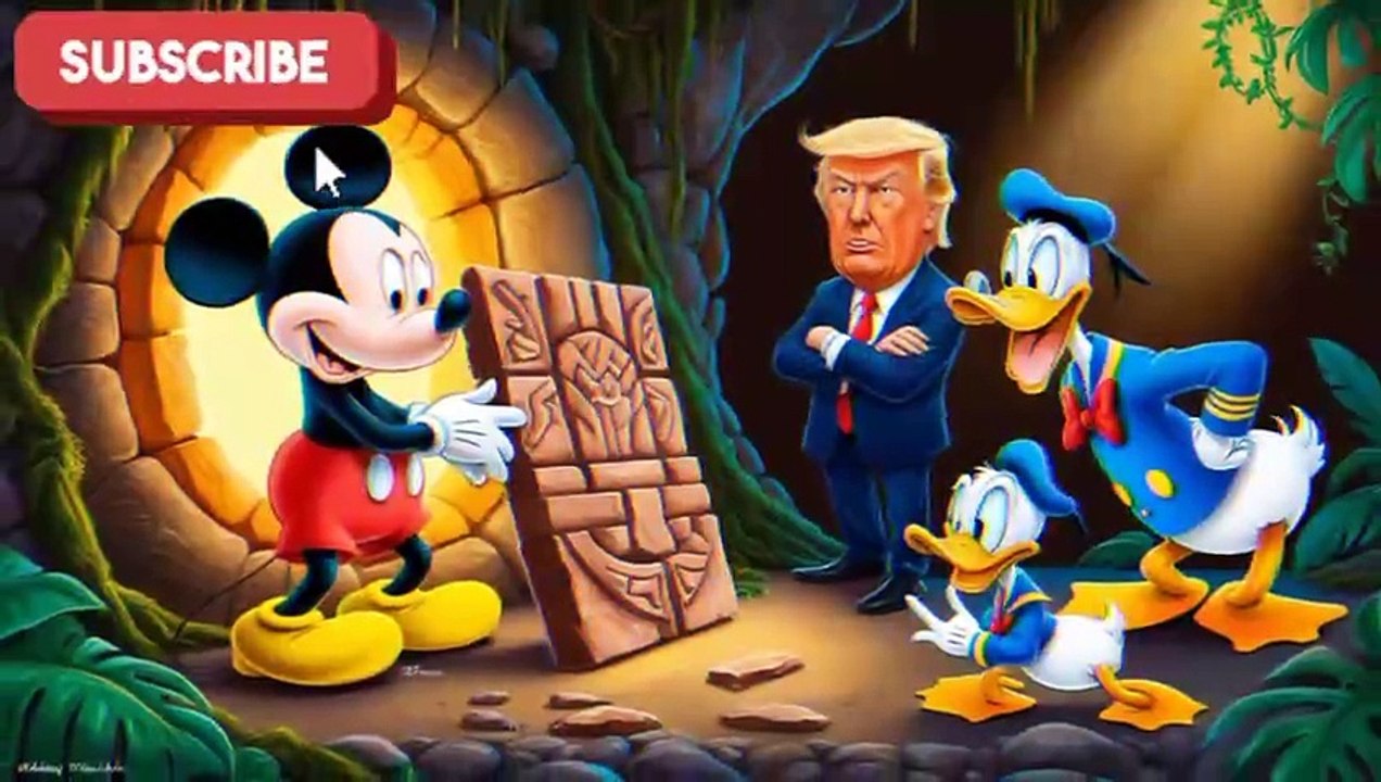 "Disney Adventure: Mickey Mouse & Donald Trump’s Treasure Hunt on Pirate Island!"