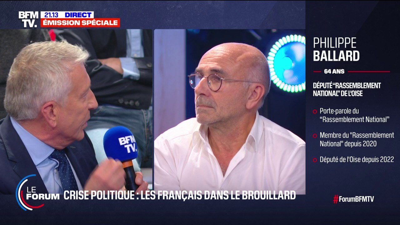 "On n'a pas voté le texte déposé par le NFP, on a voté une motion de censure contre le gouvernement": Philippe Ballard (RN) interpellé par Serge, retraité de 67 ans