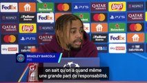 PSG - Barcola : “On sait qu'on a vraiment cette responsabilité de marquer”