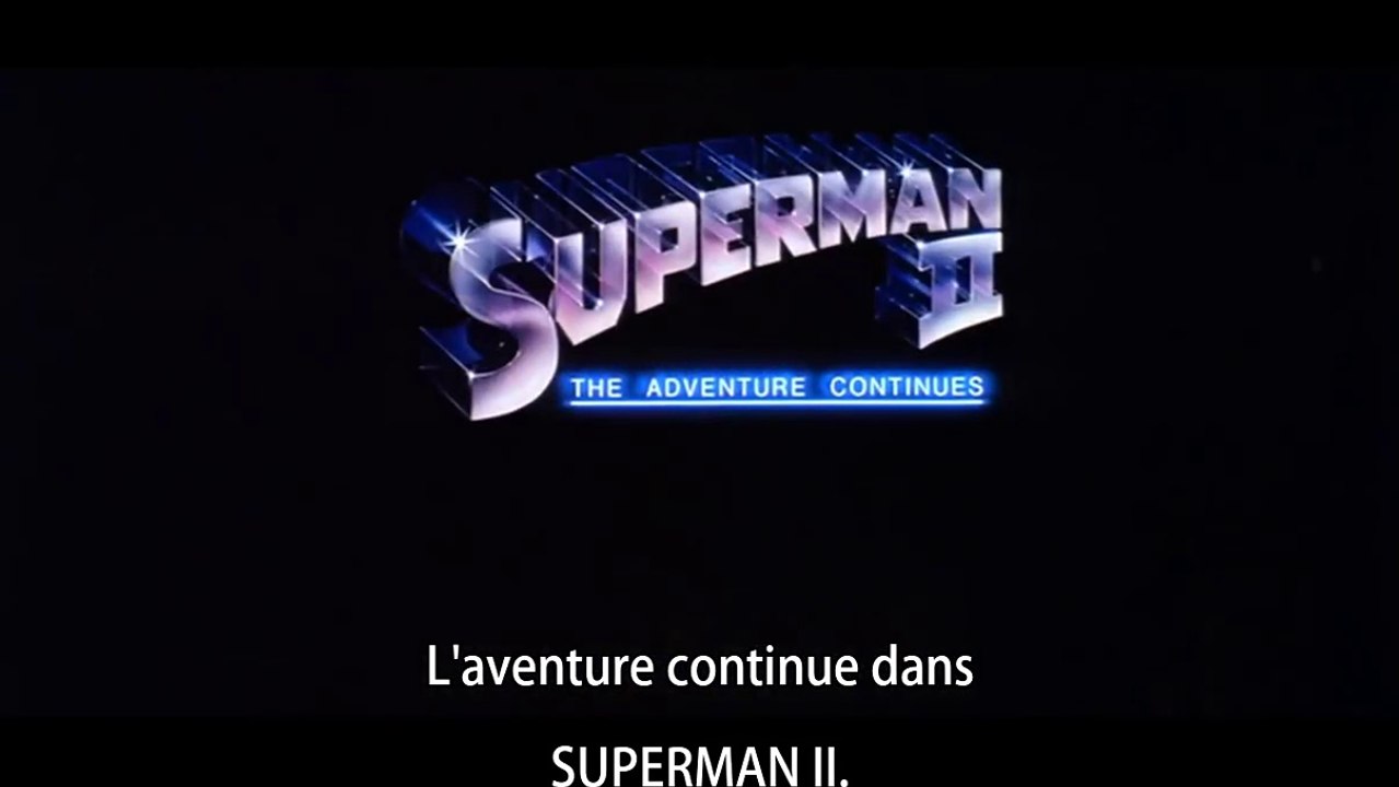 SUPERMAN II  L'Aventure Continue (1980) B. A. Américaine S.T.Fr.