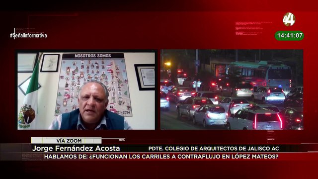 ¿Funcionan los carriles a contraflujo en López Mateos? Jorge Fernández Acosta habla de ello