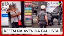 Mulher é feita refém em frente a ponto de ônibus em São Paulo