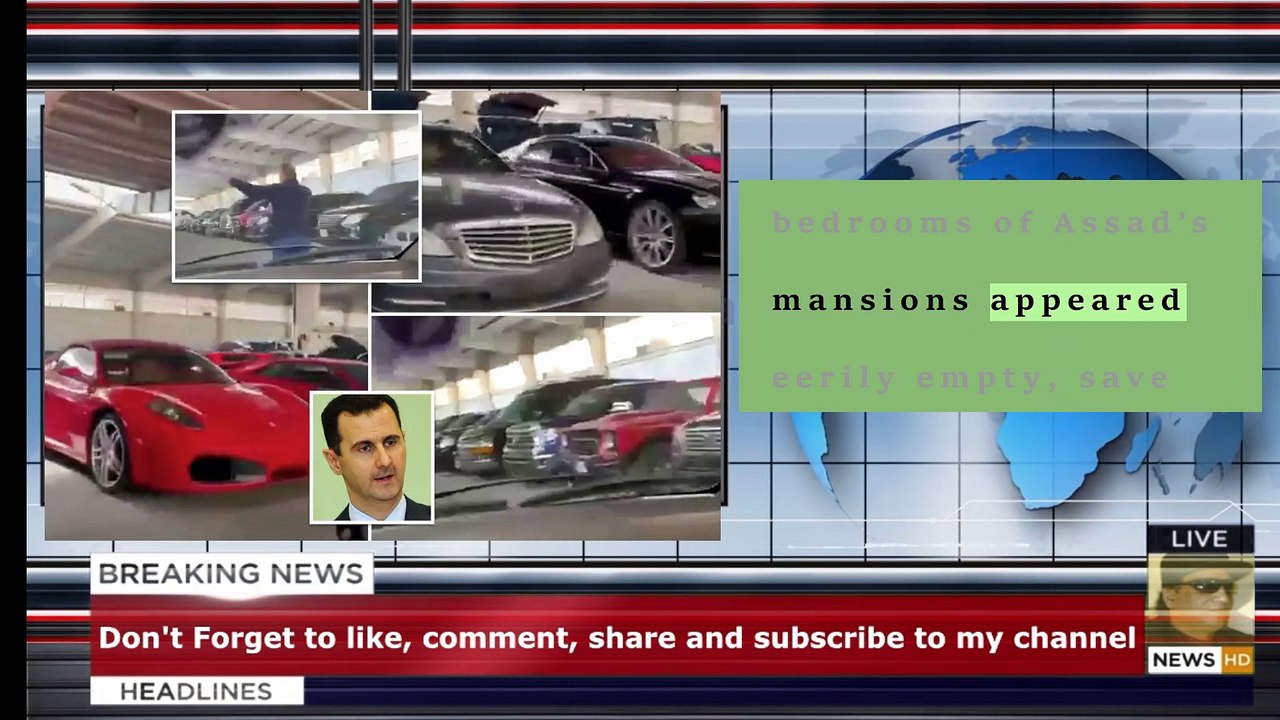 Luxury cars and high-end labels: shocked Syrians roam Assad family residences