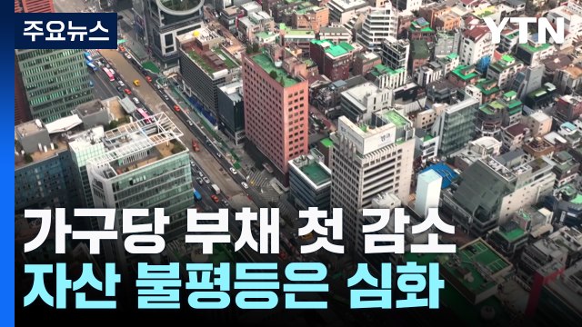 1인 가구 최대...가구당 부채 처음 줄었지만 자산 불평등 심화 / YTN
