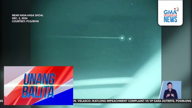 Mga sakay ng BRP Datu Tamblot, sumakit ang mga mata matapos tutukan ng laser sa Hasa-Hasa Shoal | Unang Balita