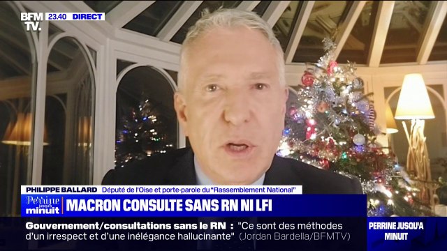 Consultations à l'Élysée sans RN et LFI: Emmanuel Macron rajoute de l'huile sur le feu dans cette crise politique , estime Philippe Ballard (RN)