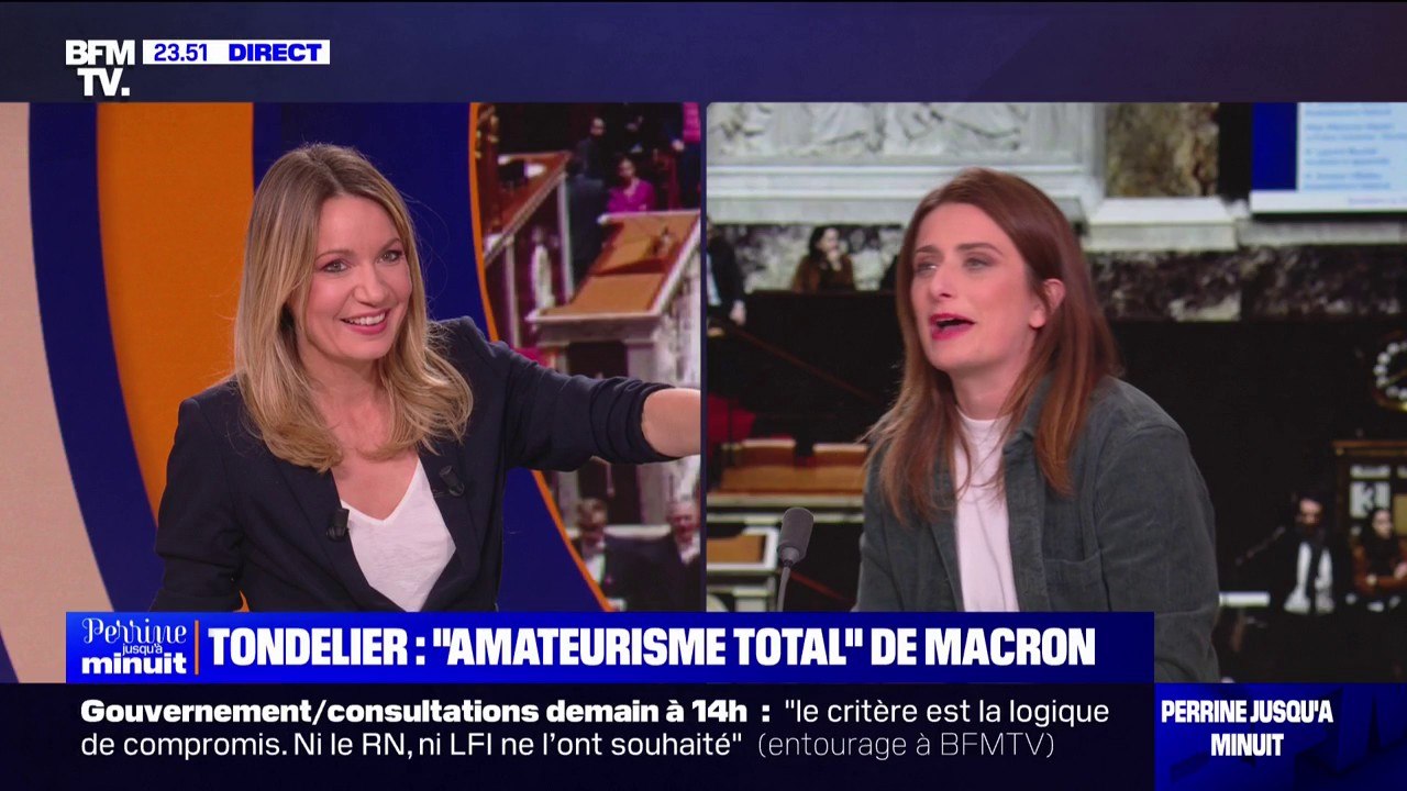 Consultations à l'Élysée: "On ne va pas rencontrer Emmanuel Macron. On va rencontrer les autres forces politiques", déclare Marine Tondelier (les Écologistes)