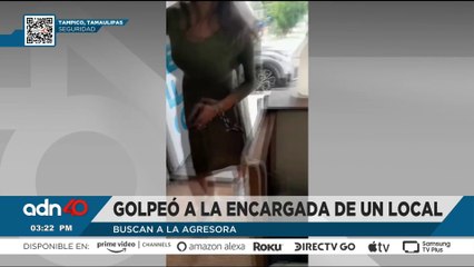 ¡Porque no le gustó el servicio! Mujer agrede a una empleada en taquería de Tampico.