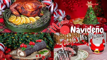 4 recetas para menú navideño por 1,200 pesos