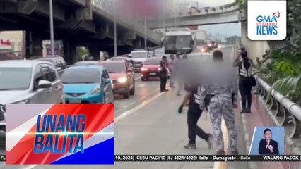 Mga motorsiklo, private vehicles, at provincial bus, nahuling ilegal na dumaan sa EDSA Busway ngayong umaga | Unang Balita