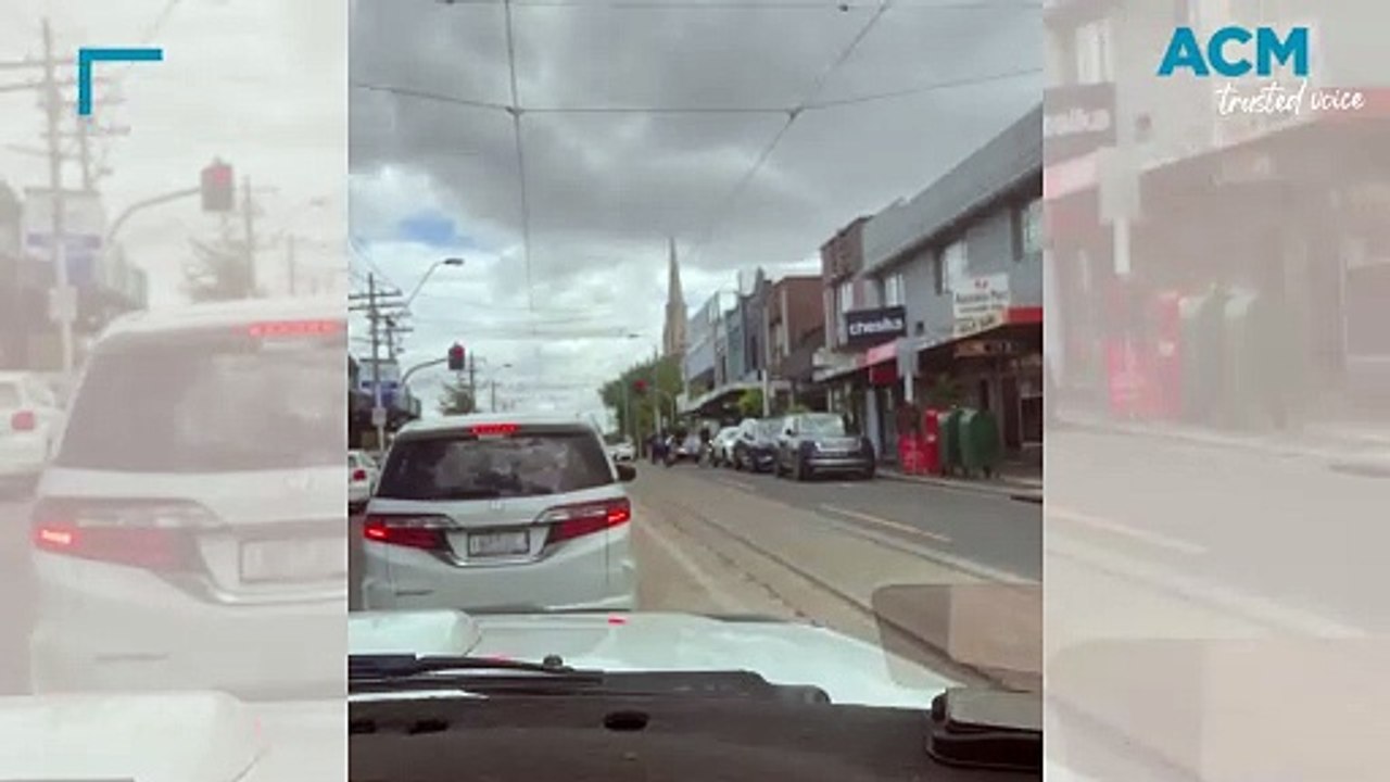 CCTV released of an e-scooter rider wanted over road rage in Melbourne