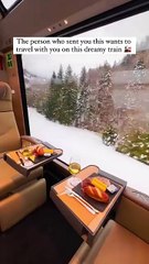 Travel with you on this dreamy train 🚂