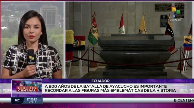 El pueblo ecuatoriano rinde homenaje a José Antonio de Sucre