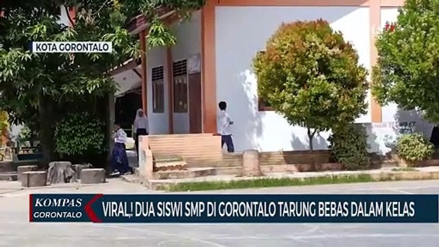Viral! Dua Siswi SMP di Gorontalo Adu Jotos Dalam Kelas dan Disaksikan Siswa Lain