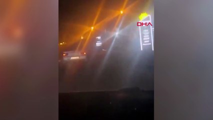 Domuzu otomobilinin arkasına bağlayıp sürükledi; o anlar kamerada