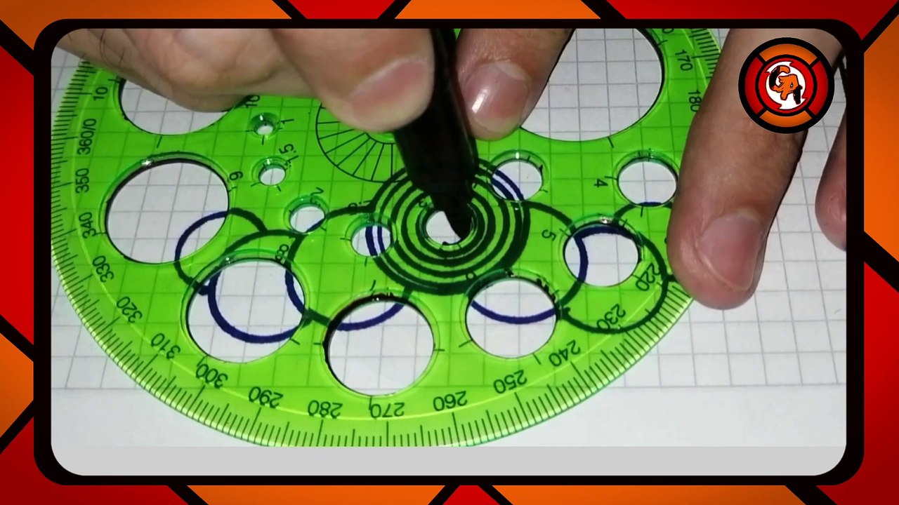 (VIDEO #0002) 🎨🖌️🖌️ CÓMO DIBUJAR un hermoso diseño hecho con círculos azules