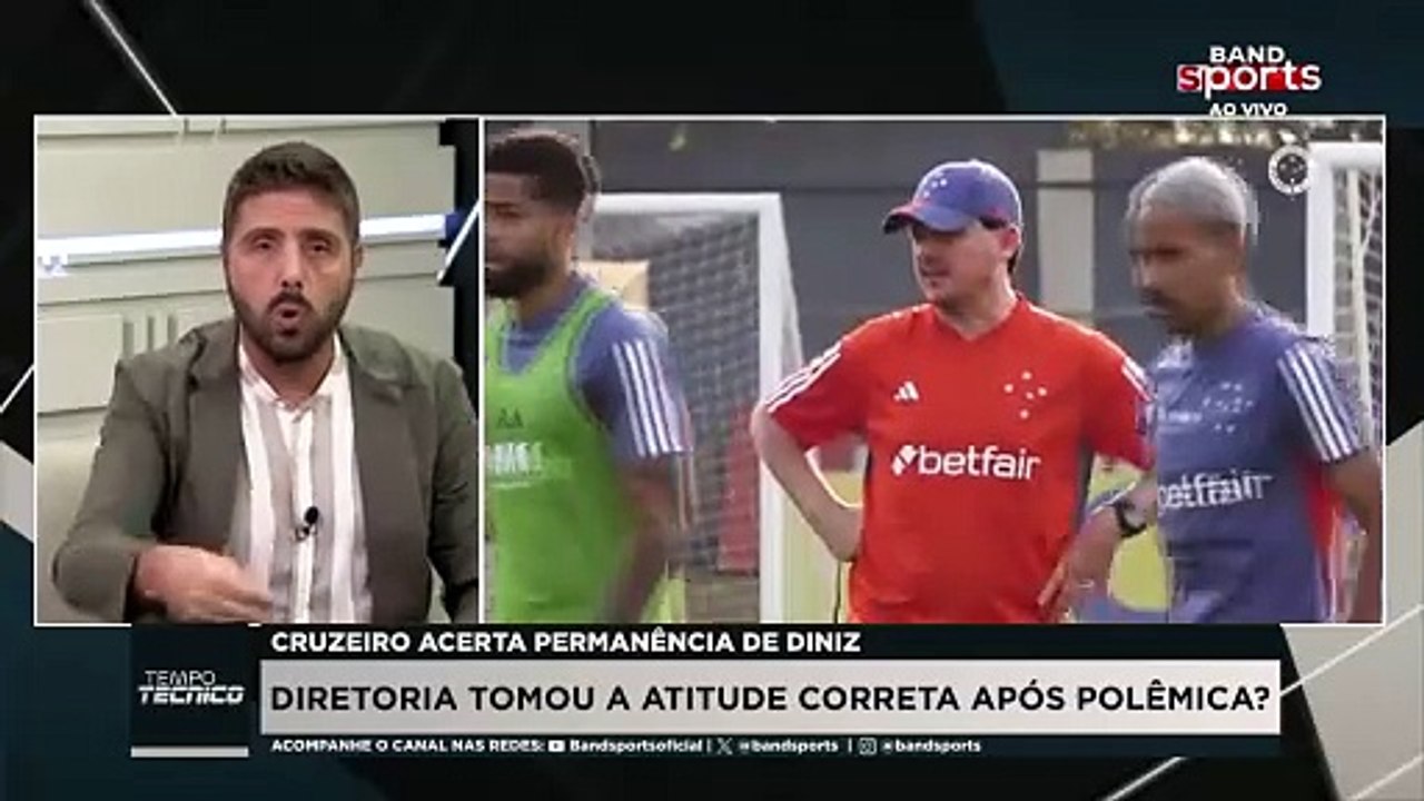 CRUZEIRO ACERTOU NA PERMANÊNCIA DE FERNANDO DINIZ? | TEMPO TÉCNICO