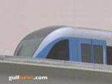 Dubai Metro train test-run in Jebel Ali