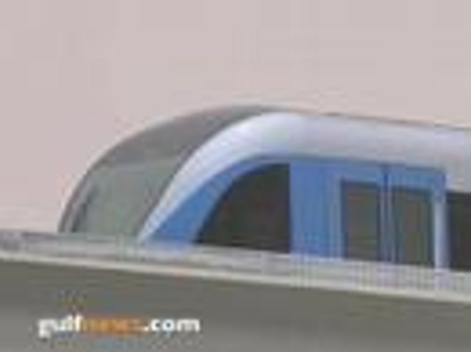 Dubai Metro train test-run in Jebel Ali