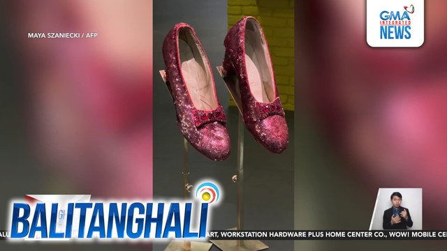 Red Ruby Slippers sa pelikulang The Wizard of Oz noong 1939, naibenta sa record-breaking presyo na $28-M | Balitanghali