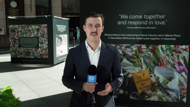 10-year anniversary of Lindt Café siege commemorated in Martin Place