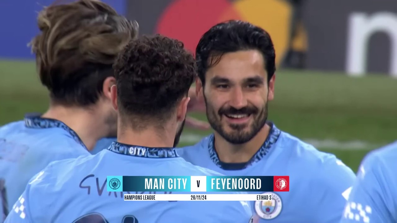 Man City 3-3 Feyenoord ｜ Haaland (2), Gundogan, Hadj-Moussa, Gimenez, Hancko Goals