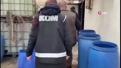 Litrelerce sahte alkol ele geçirildi