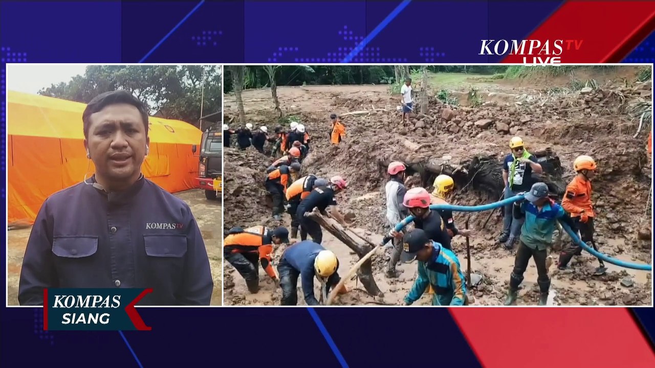 Pencarian 2 Korban Tertimbun Longsor di Sukabumi Terkendala Cuaca