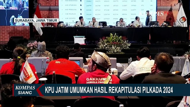 Tim Risma-Gus Hans Tolak Tandatangani Hasil Rekapitulasi Pilgub Jatim 2024