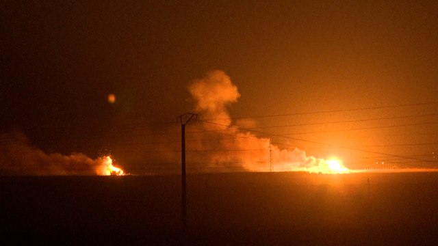 Explosions après des frappes israéliennes sur un dépôt d'armes de l'armée syrienne