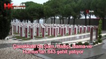 Çanakkale’de Şam, Halep, Hama ve Humus’tan 643 şehit yatıyor