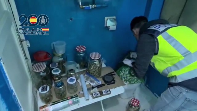 La Policía Nacional desmantela un punto de venta de drogas en una vivienda de Albacete