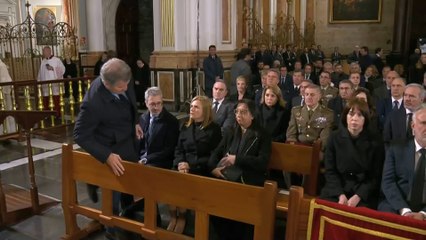 Feijóo llega tarde a la misa funeral por las víctimas de la dana de Valencia