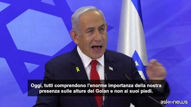 Siria, Netanyahu: Alture del Golan saranno sempre parte d'Israele
