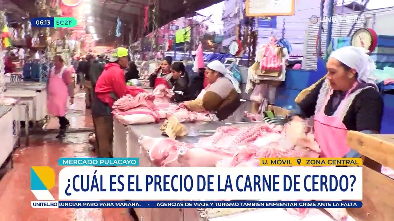 La carne de cerdo sufre un leve incremento en su precio en mercados de Cochabamba