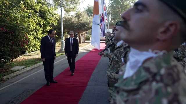 UK Prime Minister Keir Starmer arrives in Cyprus