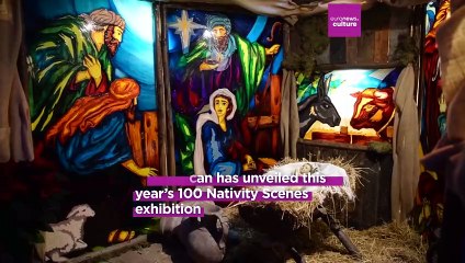 130 unique nativity scenes from around the world illuminate Vatican's iconic Bernini Colonnade