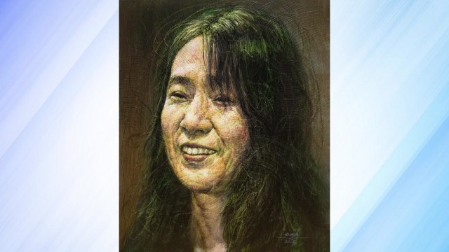 노벨문학상 한강 작가 초상화 교보문고에 전시 / YTN