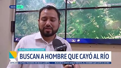 Equipos de rescate se desplazan para buscar a un hombre que cayó al río tras volcarse de su bote en Chimoré