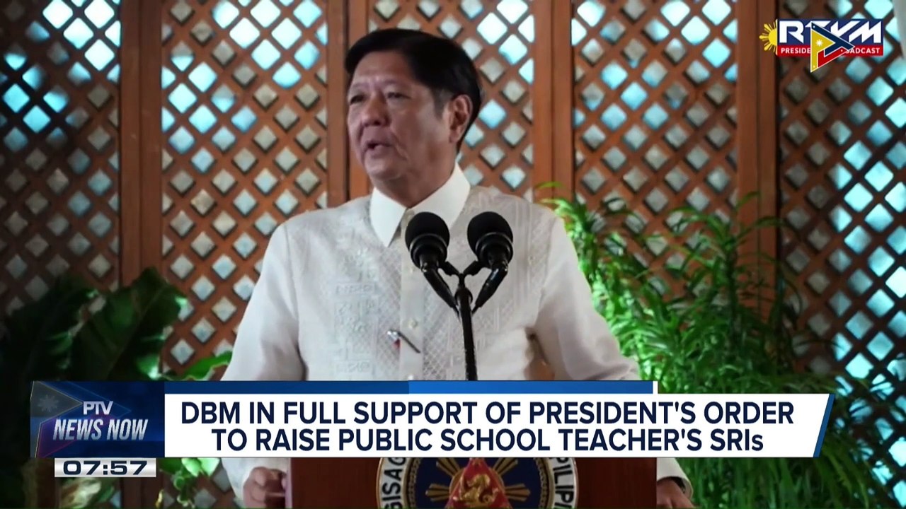 DBM in full support on PBBM's order to raise public school teachers SRIs