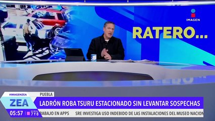 Ladrón roba Tsuru estacionado sin levantar sospechas